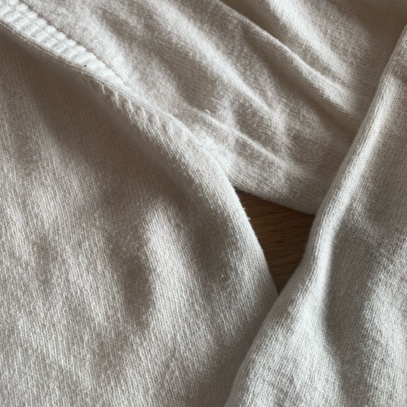 Banana Republic Cotton Cream Crew Neck Raglan Long Sleeve Sweater L Preloved - Picture 6 of 10